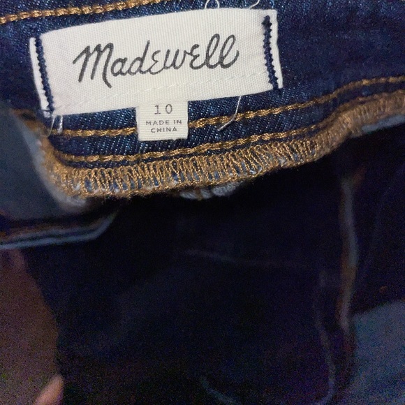 Stretch Denim A-Line Mini Skirt: Button-Front Edition - Sz 10 - Picture 6 of 10